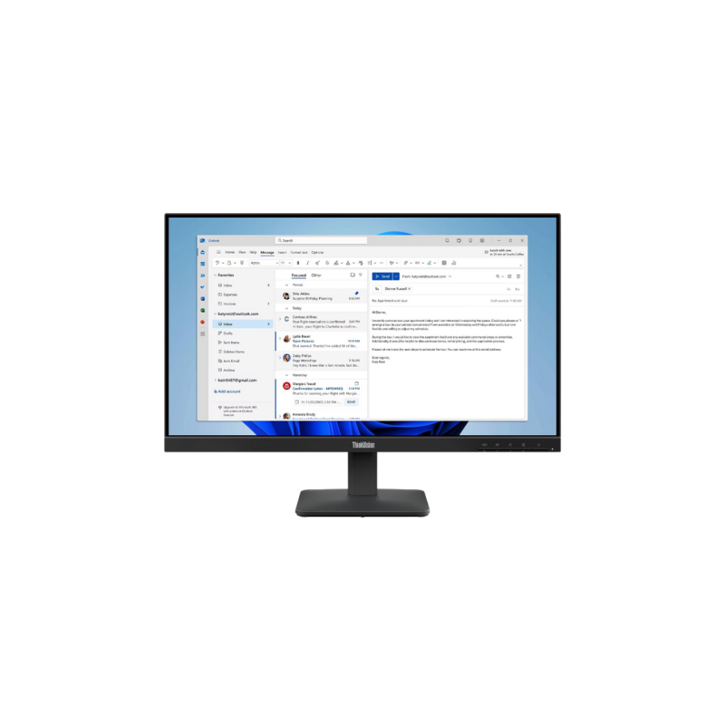 Monitor Lenovo ThinkVision S24-4e, Black