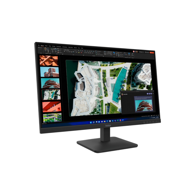 27" LENOVO ThinkVision S27-4e, Black, IPS, 1920x1080, 100Hz, 4ms, 300cd, CR1500:1, D-Sub+HDMI