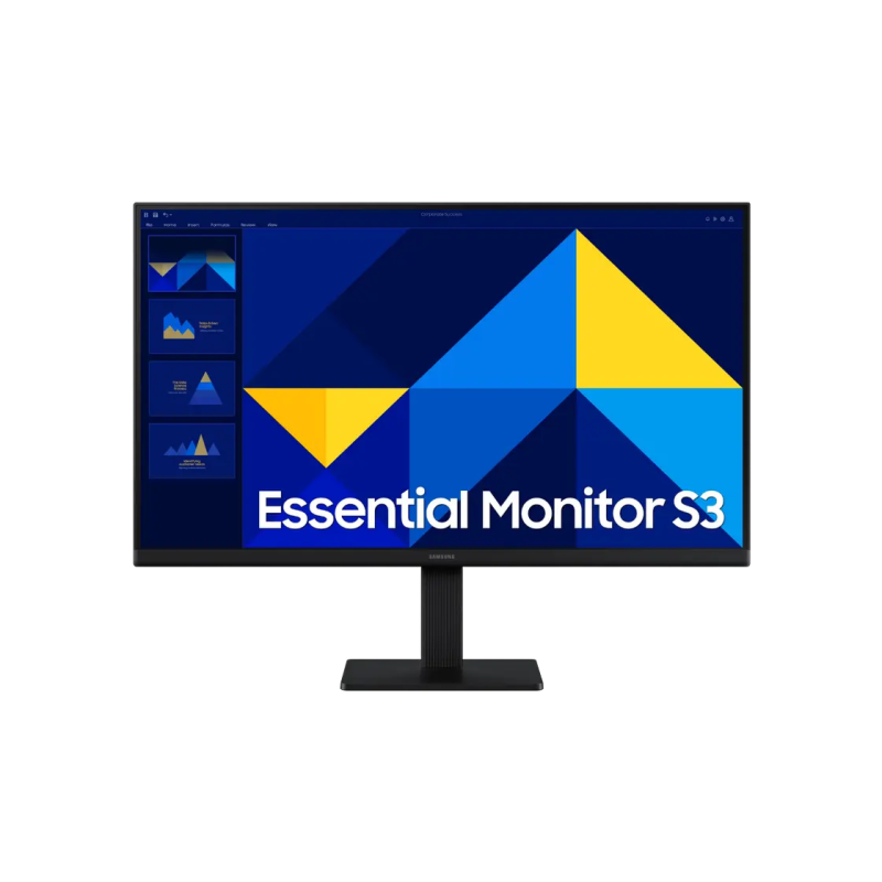 23.8" SAMSUNG S24D300G, Black, IPS, 1920x1080, 100Hz, 5ms, 250cd, MegaDCR, D-Sub+HDMI