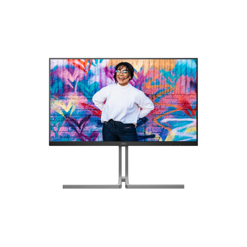 32" AOC U32U3CV,Black,IPS,3840x2160,60Hz,Adaptive Sync,4ms,400cd,HDR400,HDMI+DP+USB+TypeC,Spkrs,Pivot