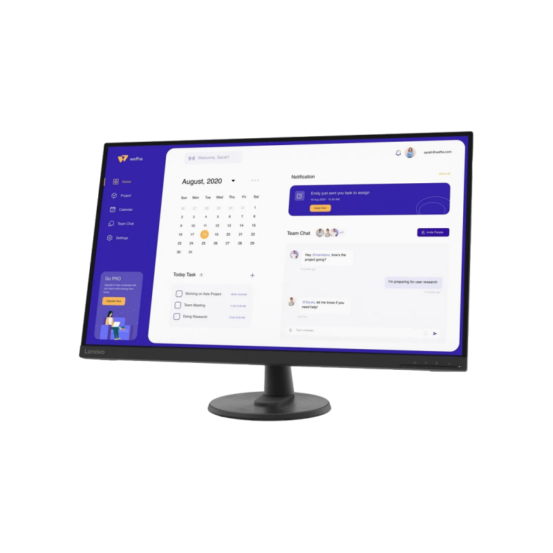 Monitor Lenovo D32u-40, Black