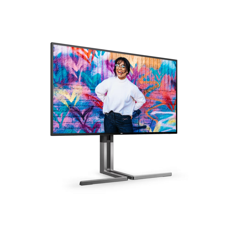 27" AOC U27U3CV,Black,IPS,3840x2160,60Hz,Adaptive Sync,4ms,400cd,HDR400,HDMI+DP+USB+TypeC,Spkrs,Pivot