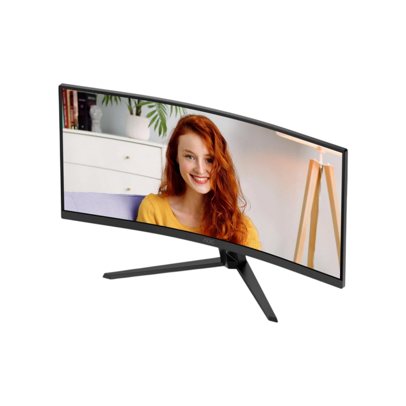 34" AOC CU34B3E, Black, VA-Curved, 3440x1440, 120Hz, AdaptiveSync, 1msMPRT, 300cd, HDR10, DP+HDMI
