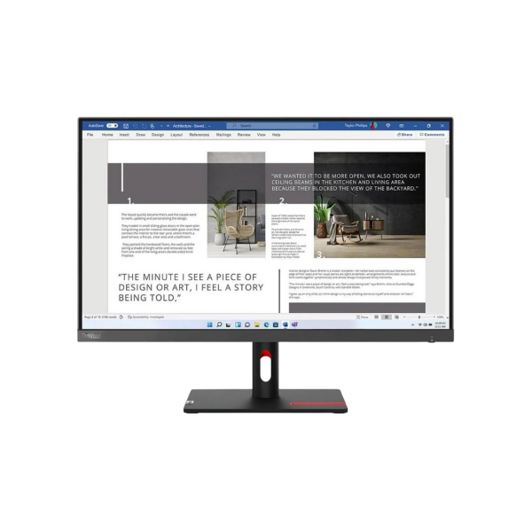 Monitor Lenovo ThinkVision S27i-30, Black