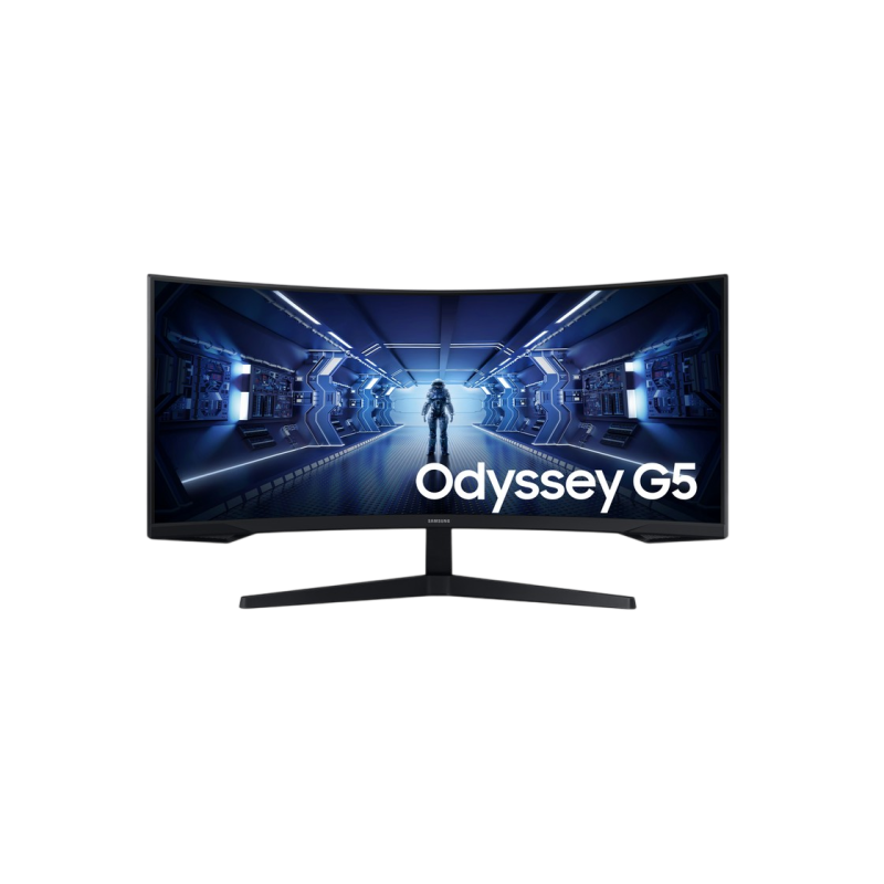 34" SAMSUNG Odyssey G5 G55T, Black, Curved-VA, 3440x1440, 165Hz,FreeSync,1msMPRT,250cd,DP+HDMI
