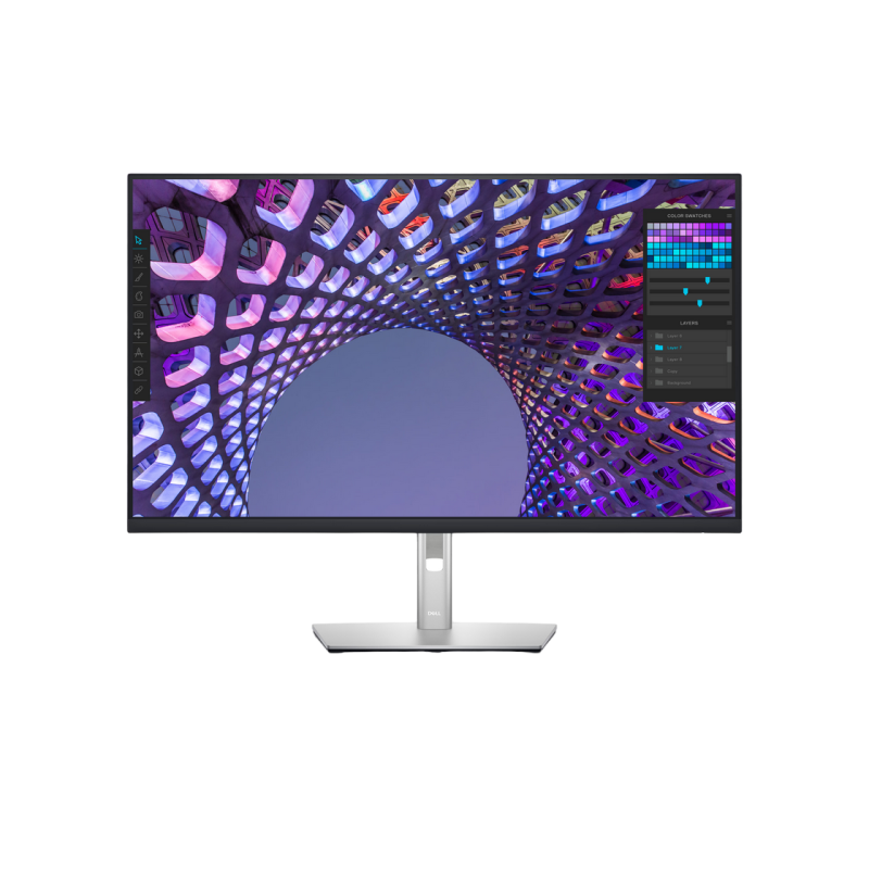 Monitor Dell P3223QE Ultrathin Bezel, Black/Silver