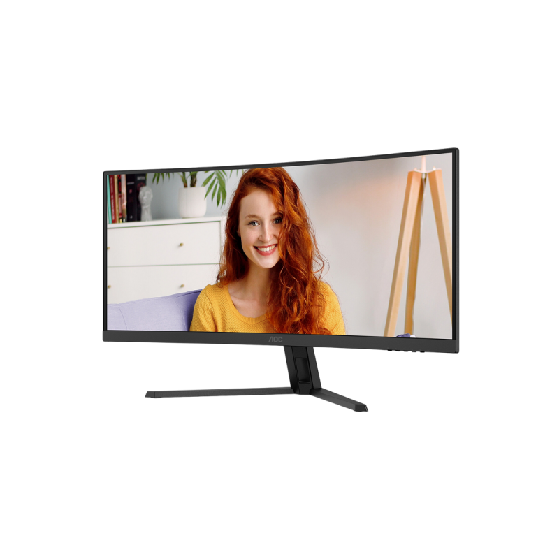 34" AOC CU34B3E, Black, VA-Curved, 3440x1440, 120Hz, AdaptiveSync, 1msMPRT, 300cd, HDR10, DP+HDMI