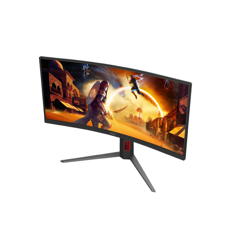 34" AOC CU34G4, Black, Curved-VA, 3440x1440, 180Hz, AdaptiveSync, 1msMPRT, 430cd, HDR10, HDMI+DP+USB