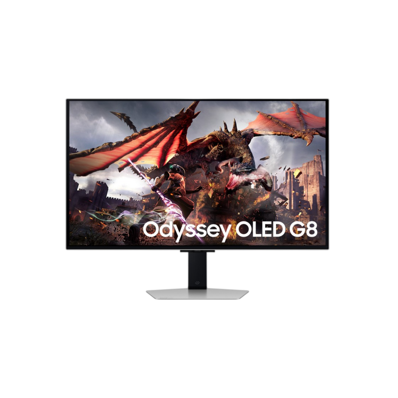 31.5" SAMSUNG Odyssey G8 G80SD,Silver,OLED,3840x2160,240Hz,G-Sync+FreeSync,0.03msGTG,250cd,DP+HDMI+USB,Spkrs,