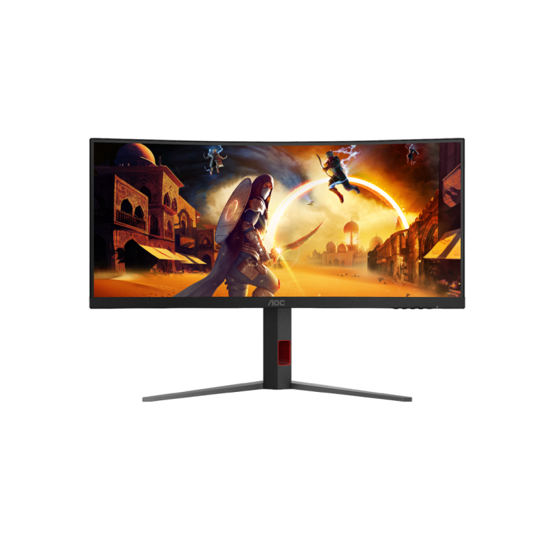34" AOC CU34G4, Black, Curved-VA, 3440x1440, 180Hz, AdaptiveSync, 1msMPRT, 430cd, HDR10, HDMI+DP+USB