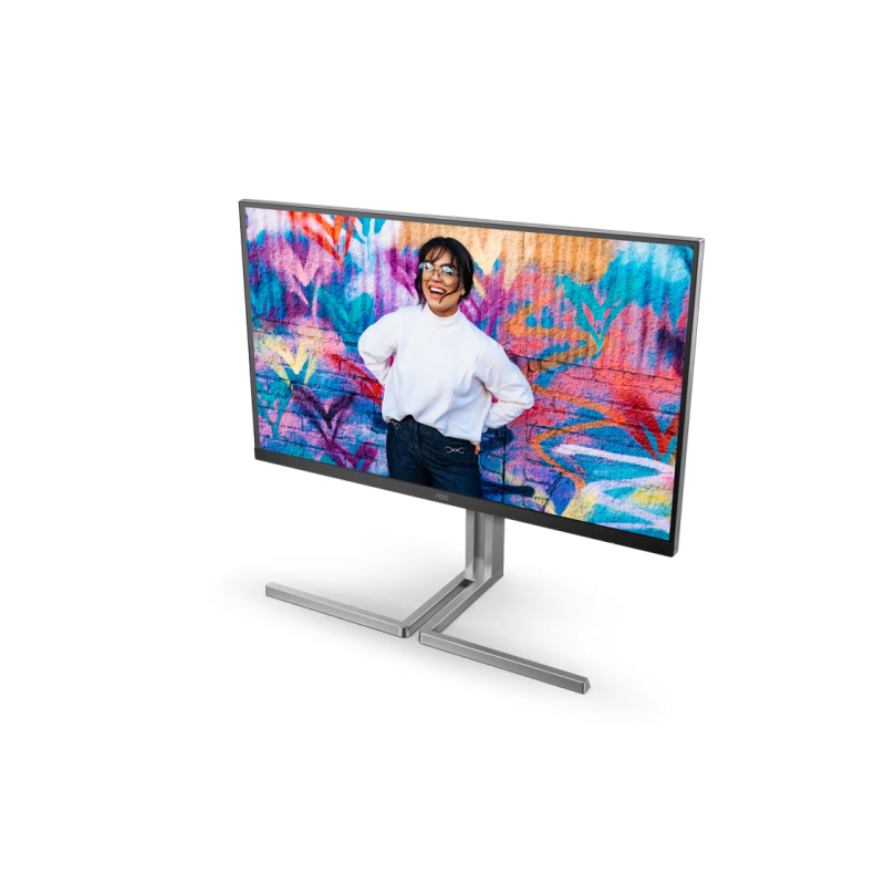32" AOC U32U3CV,Black,IPS,3840x2160,60Hz,Adaptive Sync,4ms,400cd,HDR400,HDMI+DP+USB+TypeC,Spkrs,Pivot