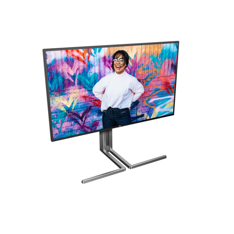 27" AOC U27U3CV,Black,IPS,3840x2160,60Hz,Adaptive Sync,4ms,400cd,HDR400,HDMI+DP+USB+TypeC,Spkrs,Pivot