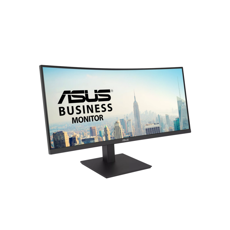 34" ASUS VA34VCPSR, Black, VA, 3440x1440, 100Hz, 4msGTG, 300cd, CR3000:1, HRD10, HDMI+DP+USB+TypeC, LAN, Spkrs