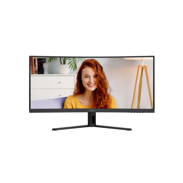 34" AOC CU34B3E, Black, VA-Curved, 3440x1440, 120Hz, AdaptiveSync, 1msMPRT, 300cd, HDR10, DP+HDMI