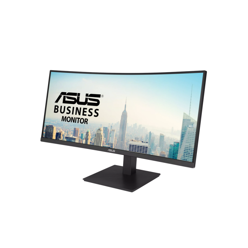 34" ASUS VA34VCPSR, Black, VA, 3440x1440, 100Hz, 4msGTG, 300cd, CR3000:1, HRD10, HDMI+DP+USB+TypeC, LAN, Spkrs