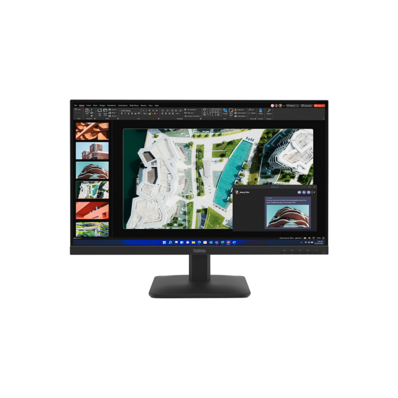 27" LENOVO ThinkVision S27-4e, Black, IPS, 1920x1080, 100Hz, 4ms, 300cd, CR1500:1, D-Sub+HDMI