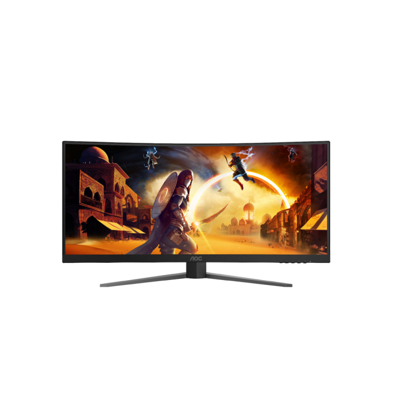 34" AOC CU34G4, Black, Curved-VA, 3440x1440, 180Hz, AdaptiveSync, 1msMPRT, 430cd, HDR10, HDMI+DP+USB
