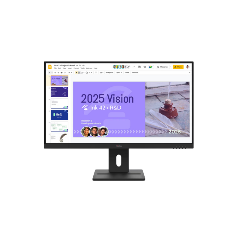 27" LENOVO ThinkVision E27Q-40, Black, IPS 2560x1440