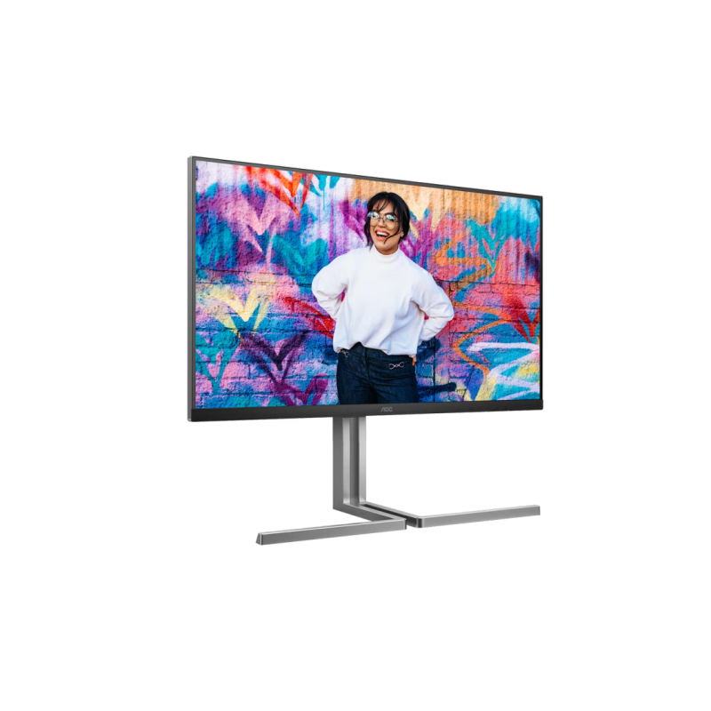 32" AOC U32U3CV,Black,IPS,3840x2160,60Hz,Adaptive Sync,4ms,400cd,HDR400,HDMI+DP+USB+TypeC,Spkrs,Pivot