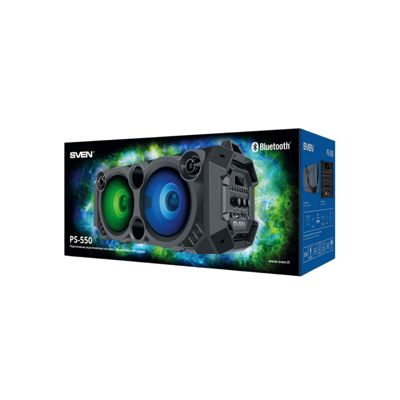 Портативная колонка Sven PS-550, Black