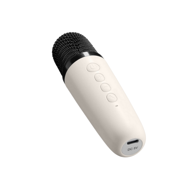 Bluetooth Speaker Cellular, Karaoke Mini, White