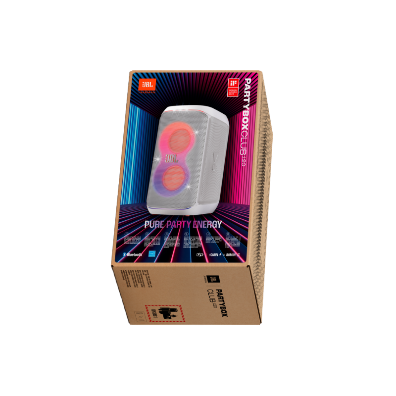 Портативная аудиосистема JBL PartyBox CLUB 120, Белый Великобритания