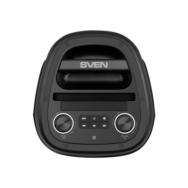 Partybox SVEN "PS-850" 100 Вт, TWS, Bluetooth, FM, USB, microSD, LED-дисплей, 8000 мА·ч