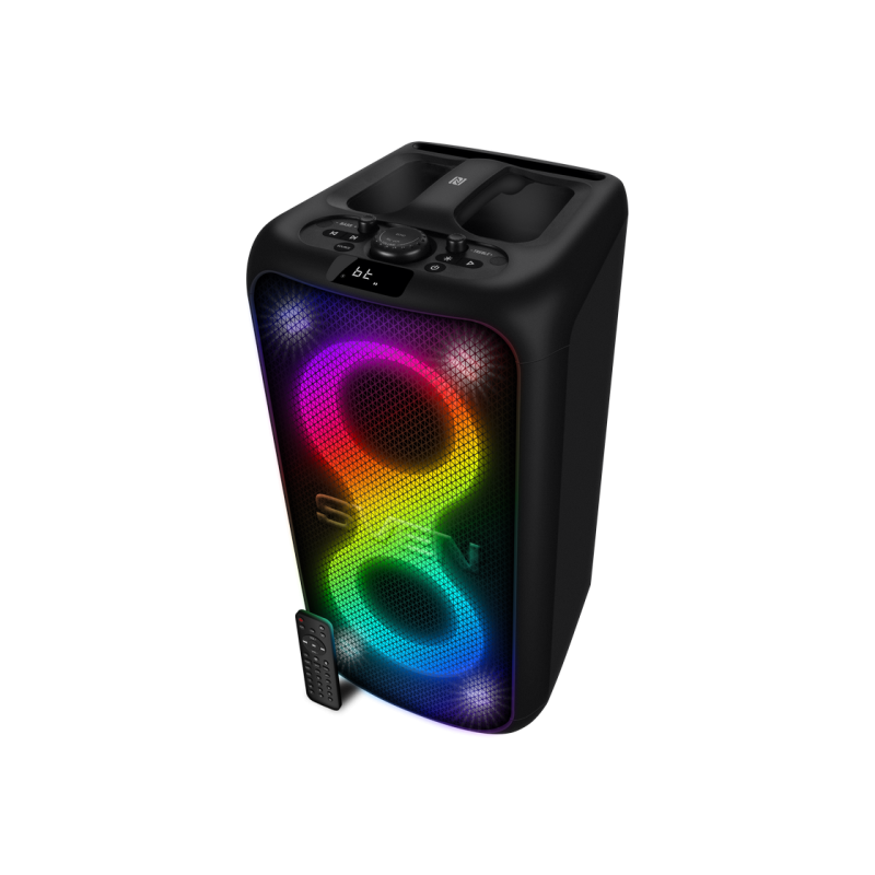 Partybox SVEN "PS-960" 180W, TWS, Bluetooth, FM, USB,LED-display, 6000mA*h, Black