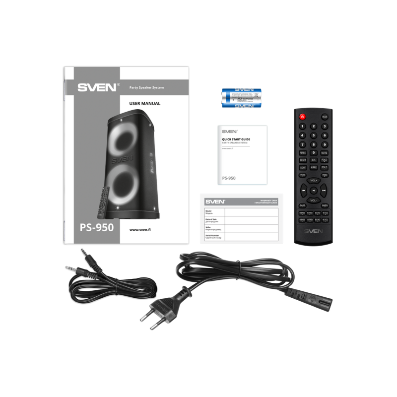 Портативная колонка Sven PS-950, Black