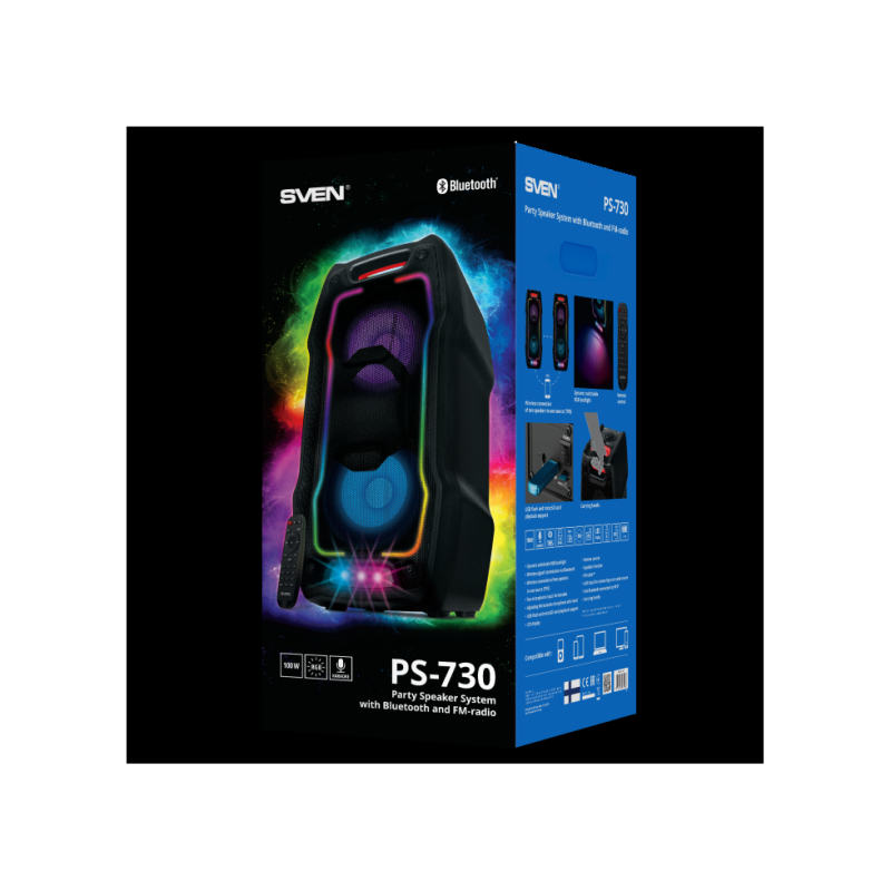 Портативная колонка Sven PS-730, Black