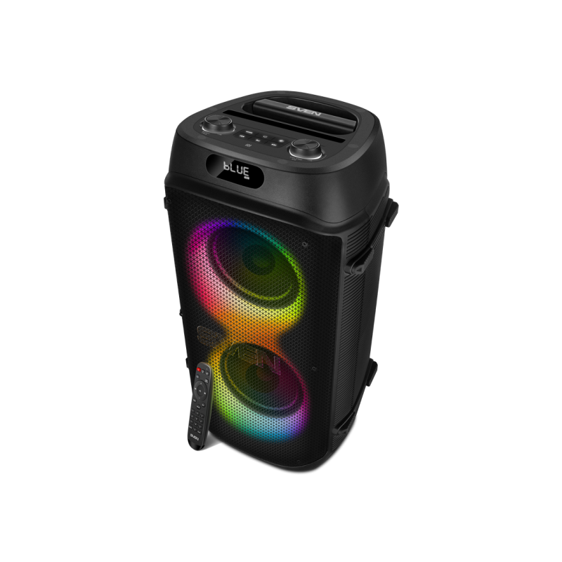 Partybox SVEN "PS-850" 100 Вт, TWS, Bluetooth, FM, USB, microSD, LED-дисплей, 8000 мА·ч
