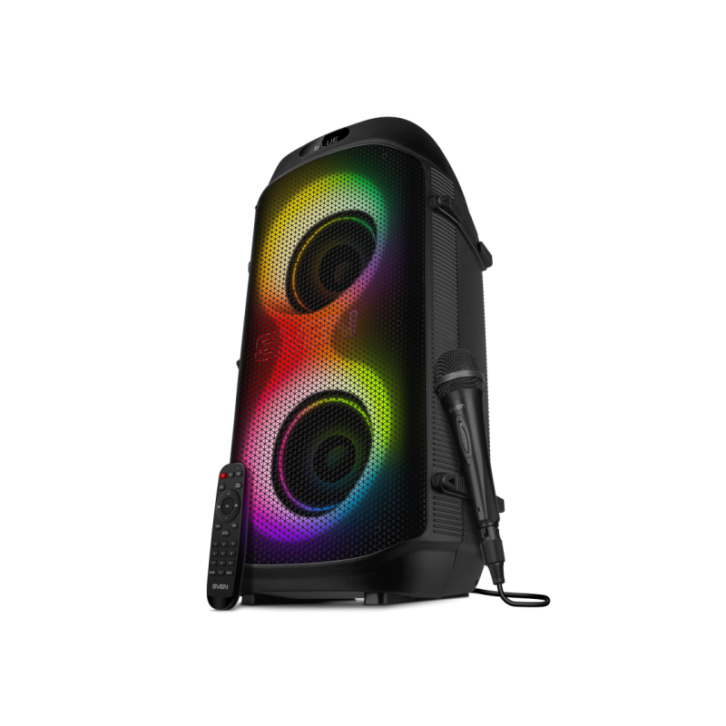 Partybox SVEN "PS-850" 100 Вт, TWS, Bluetooth, FM, USB, microSD, LED-дисплей, 8000 мА·ч