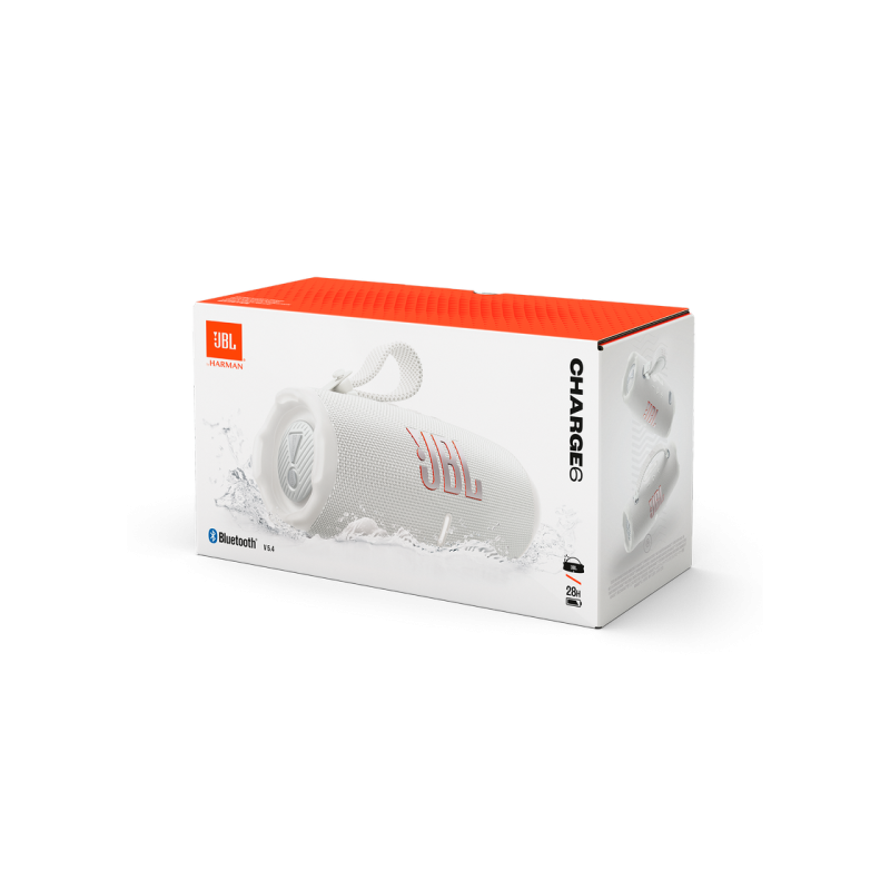 Портативная колонка JBL Charge 6, White
