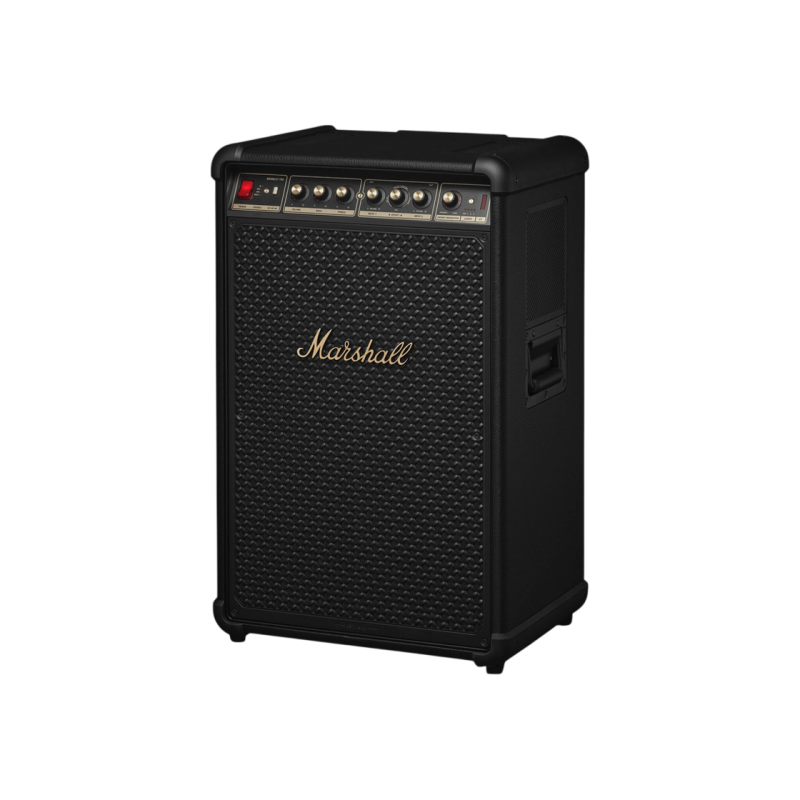 Акустическая система Marshall Bromley 750 Party Speaker, черная с латунным корпусом.