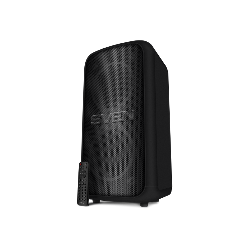Partybox SVEN "PS-1000" 180 Вт, TWS, Bluetooth, FM, USB, LED-дисплей, 8000 мА·ч, чёрный