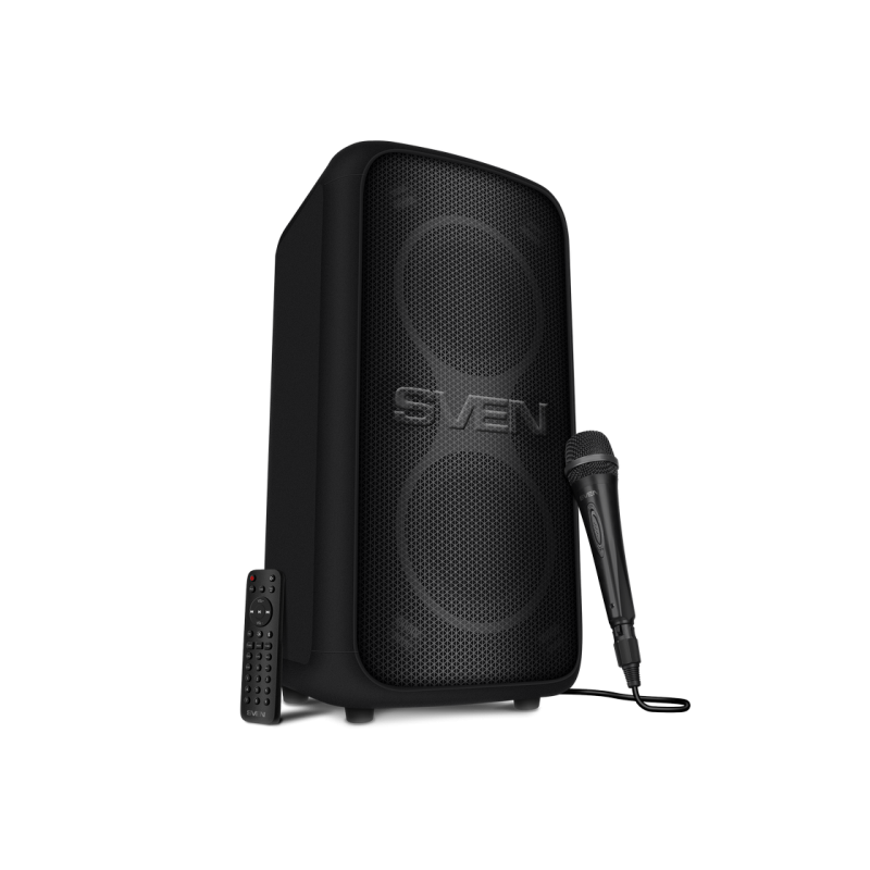 Partybox SVEN "PS-960" 180W, TWS, Bluetooth, FM, USB,LED-display, 6000mA*h, Black