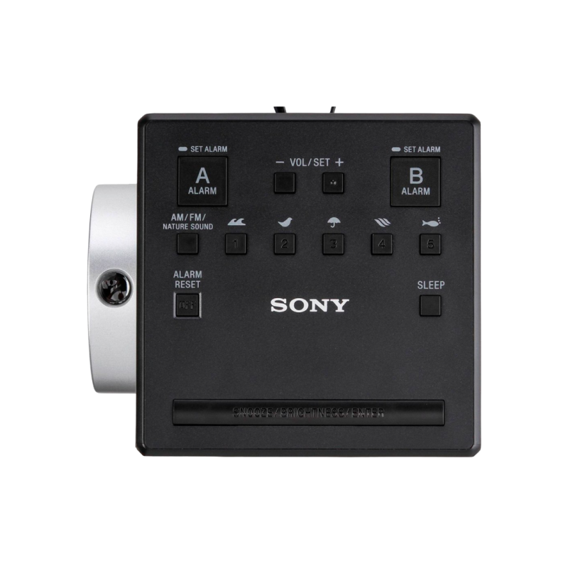 SONY ICF-C1PJ, Gray, Clock Radio with Time Projector, AM/FM