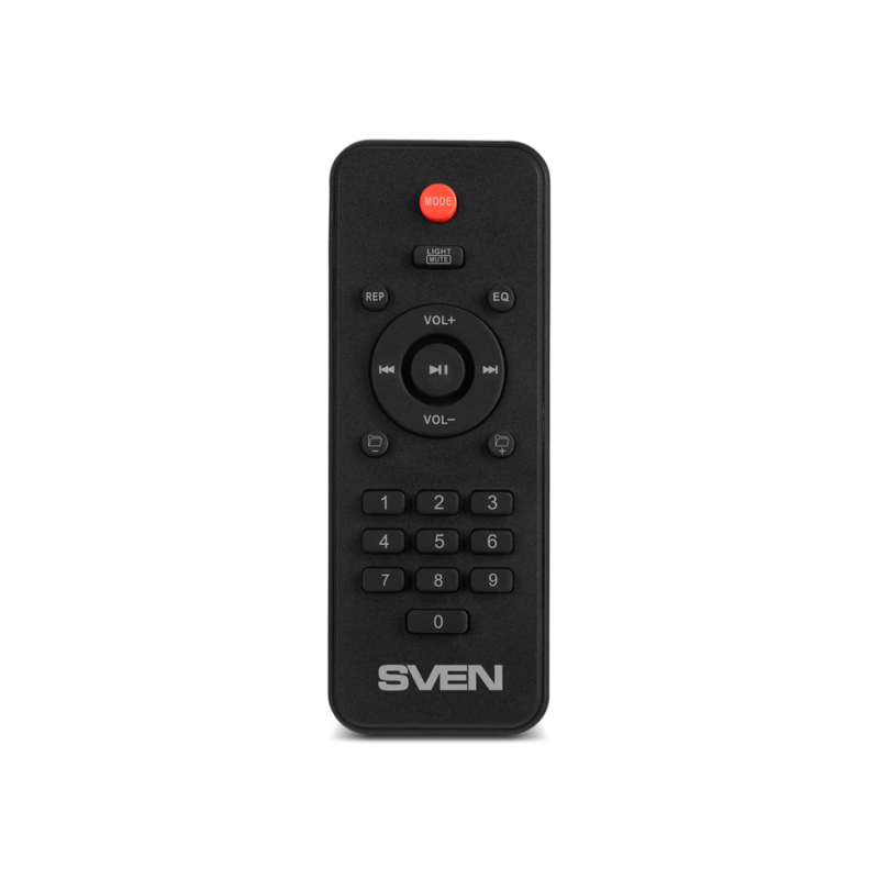 Колонка SVEN PS-555, черная (65 Вт, TWS, Bluetooth, USB, microSD, ПДУ, 4000 мА·ч)
