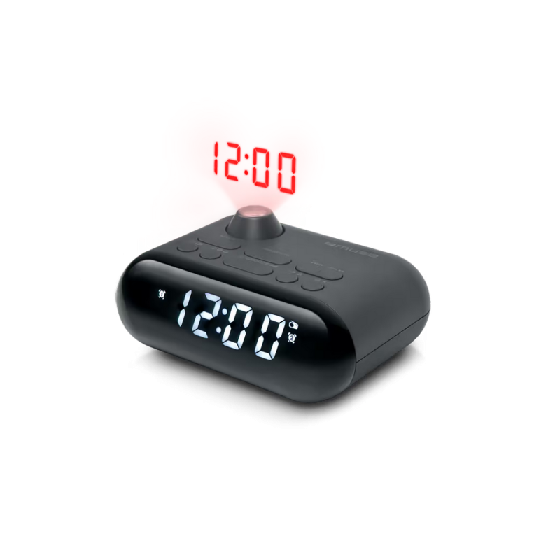 MUSE M-179 P, FM-тюнер, часы, черный