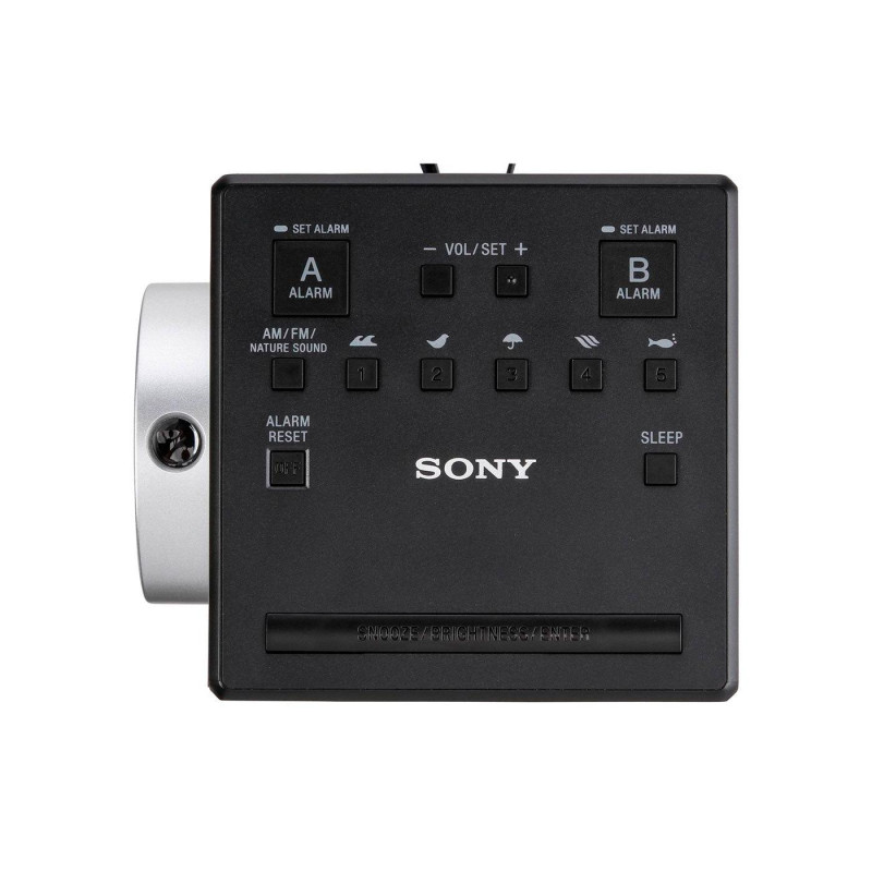 SONY ICF-C1PJ, Gray, Clock Radio with Time Projector, AM/FM