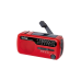 MUSE MH-07 RED, FM-тюнер, часы, динамо-машина, питание от солнечной батареи, КРАСНЫЙ