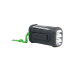 MUSE MH-08 MB, тюнер FM, часы, динамо-машина, солнечная батарея, IP64, фонарик, черный