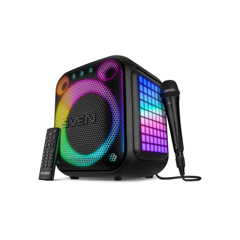 Speaker SVEN PS-880, black (110W, TWS, Bluetooth, FM, USB, microSD, LED-display, 4500mA*h