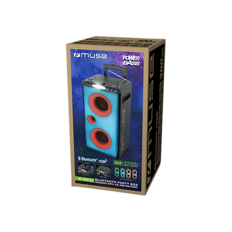 Portable Audio System Muse M-1928 DJ, Black