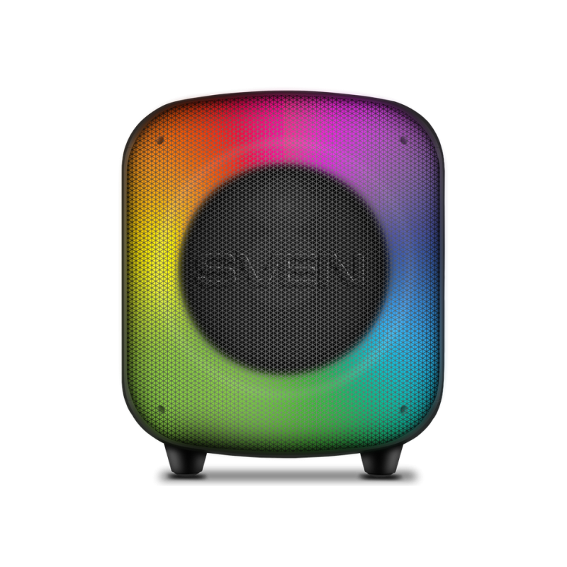 Колонка SVEN PS-555, черная (65 Вт, TWS, Bluetooth, USB, microSD, ПДУ, 4000 мА·ч)