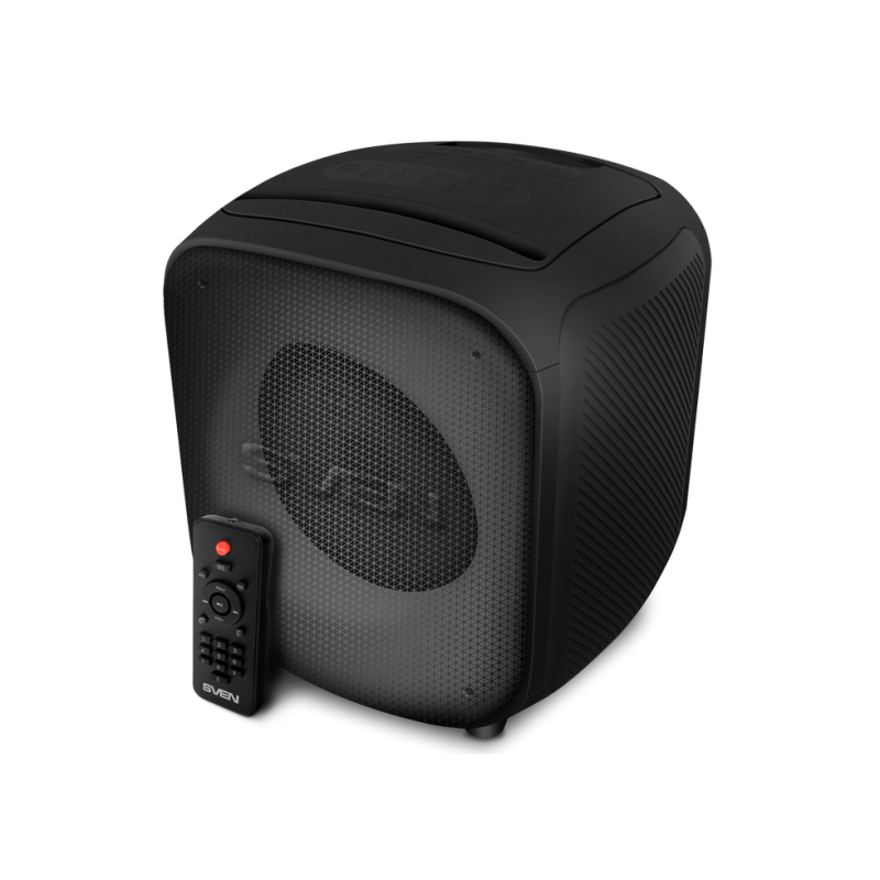 Колонка SVEN PS-555, черная (65 Вт, TWS, Bluetooth, USB, microSD, ПДУ, 4000 мА·ч)