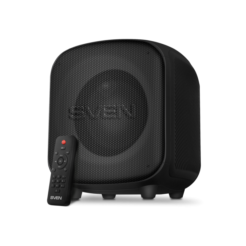 Колонка SVEN PS-555, черная (65 Вт, TWS, Bluetooth, USB, microSD, ПДУ, 4000 мА·ч)