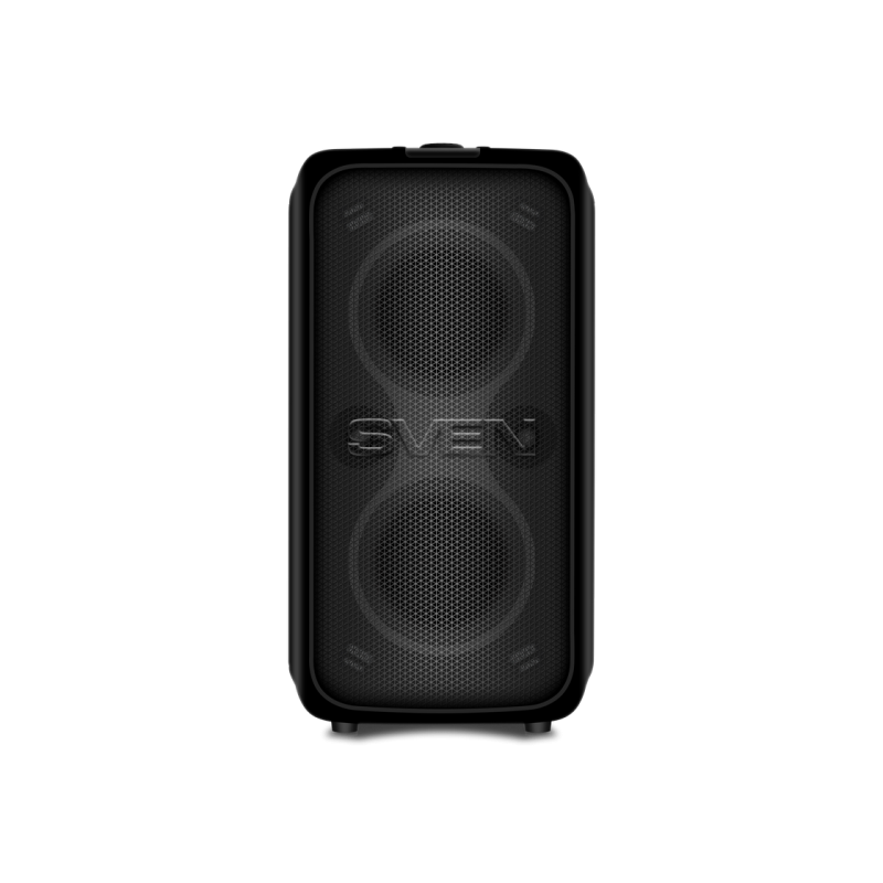 Partybox SVEN "PS-1000" 180 Вт, TWS, Bluetooth, FM, USB, LED-дисплей, 8000 мА·ч, чёрный