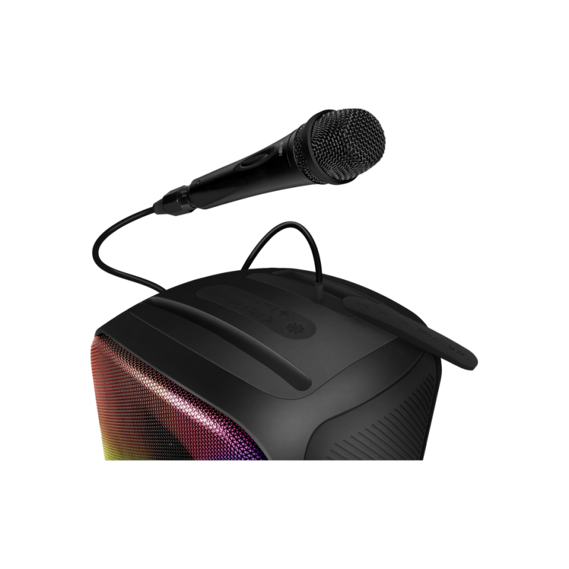 Колонка SVEN PS-555, черная (65 Вт, TWS, Bluetooth, USB, microSD, ПДУ, 4000 мА·ч)