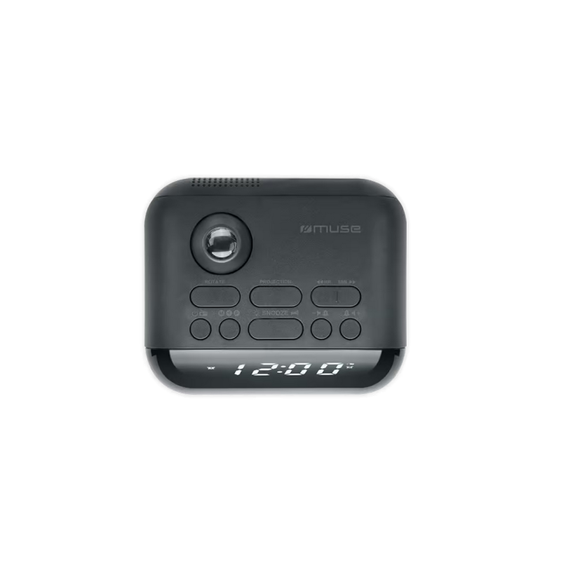 MUSE M-179 P, FM-тюнер, часы, черный